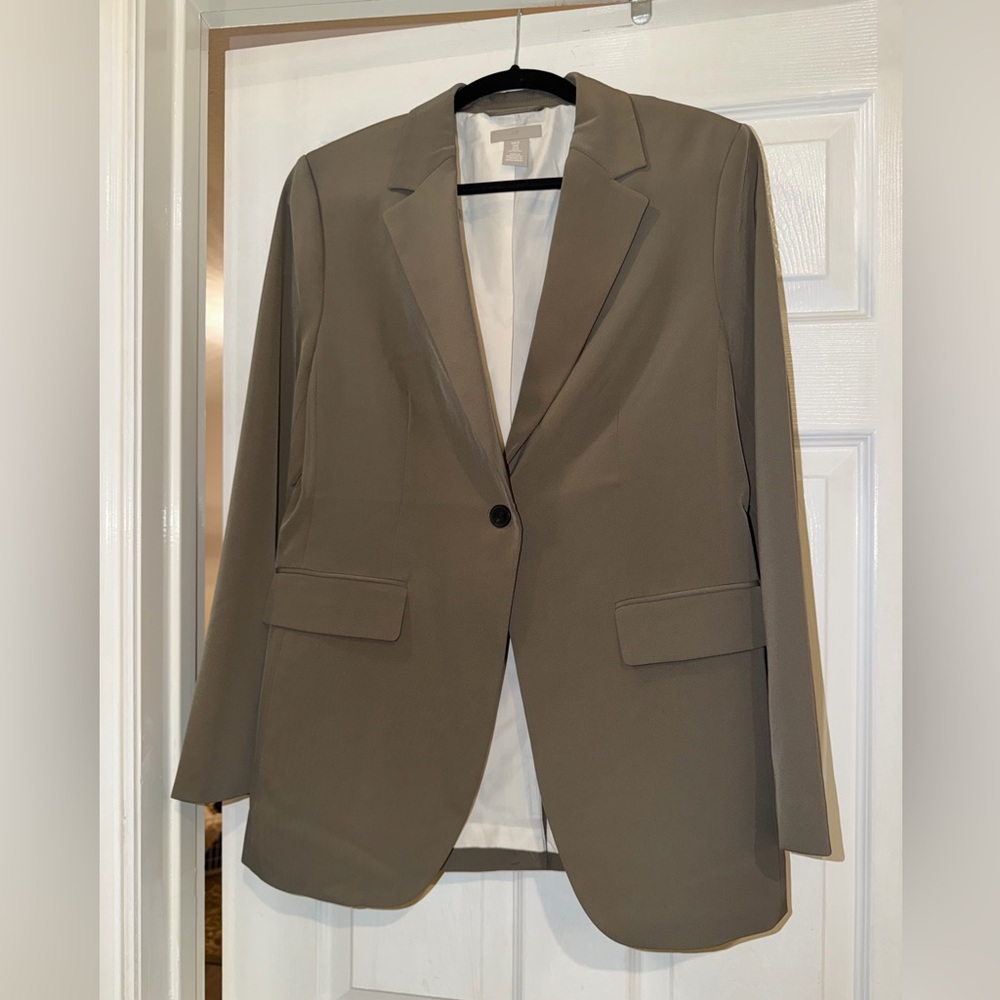 H&M Brown Olive Tan Blazer